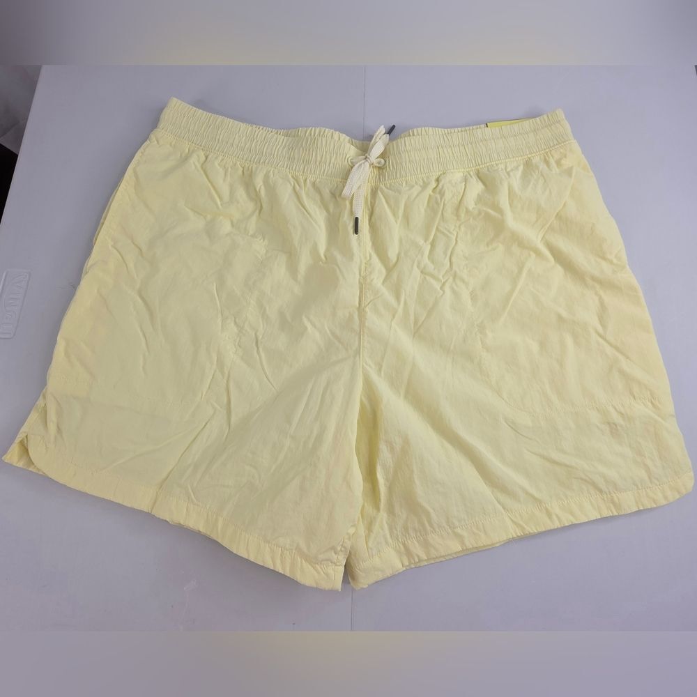 All In Motion Men's Yellow Shorts Drawstring Size XL Short NWT E-1673